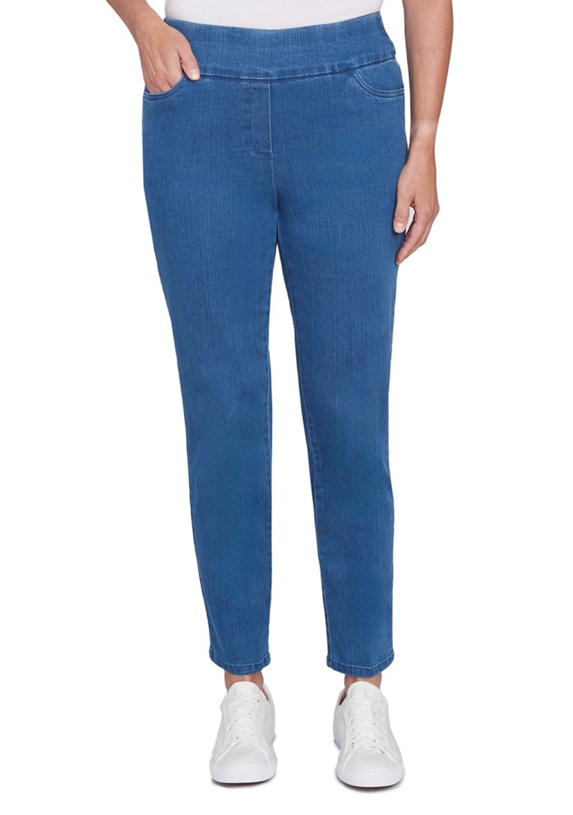Womens Denim Stretch Pants 