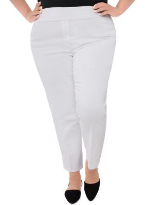 Rigardu Plus Size Pants women's pants pants for women work pants for women  Pants Casual Pocket For Women Size Pants White Plus Trousers Tightness Plus Size  Pants Multi-color+XL 