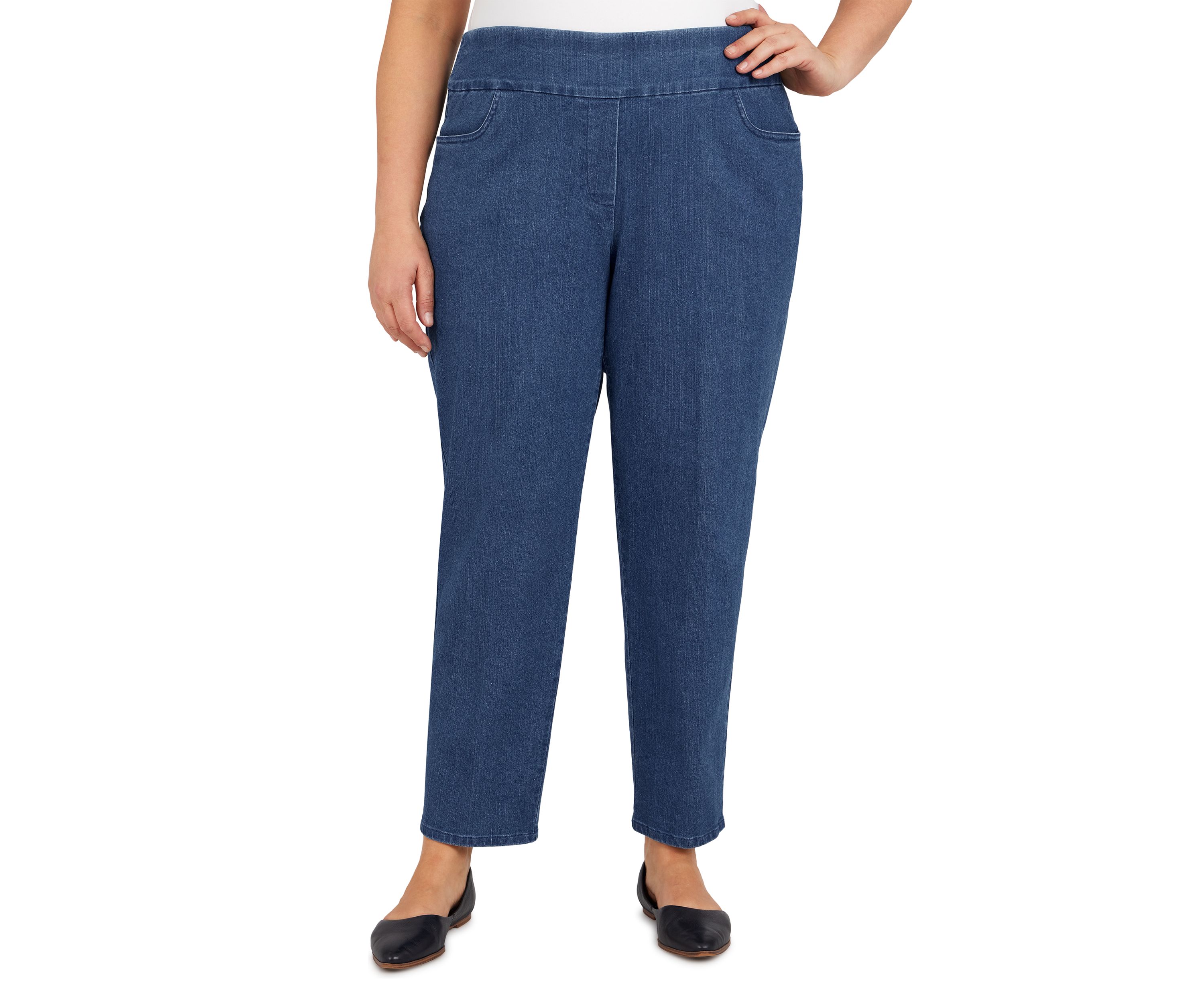 Plus Size Stretch Denim Jeans - Short Length