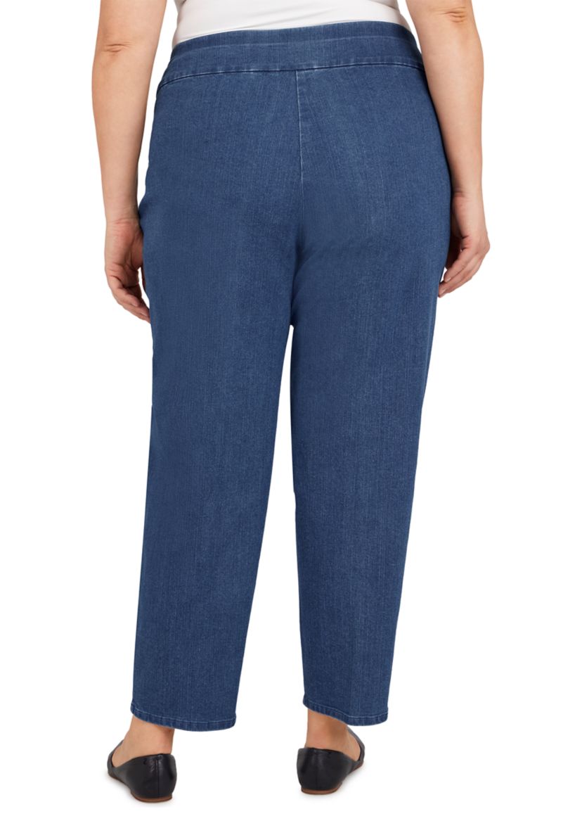 Plus Size Stretch Denim Jeans - Short Length