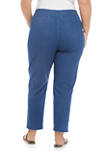 Plus Size Stretch Denim Medium Length Jeans