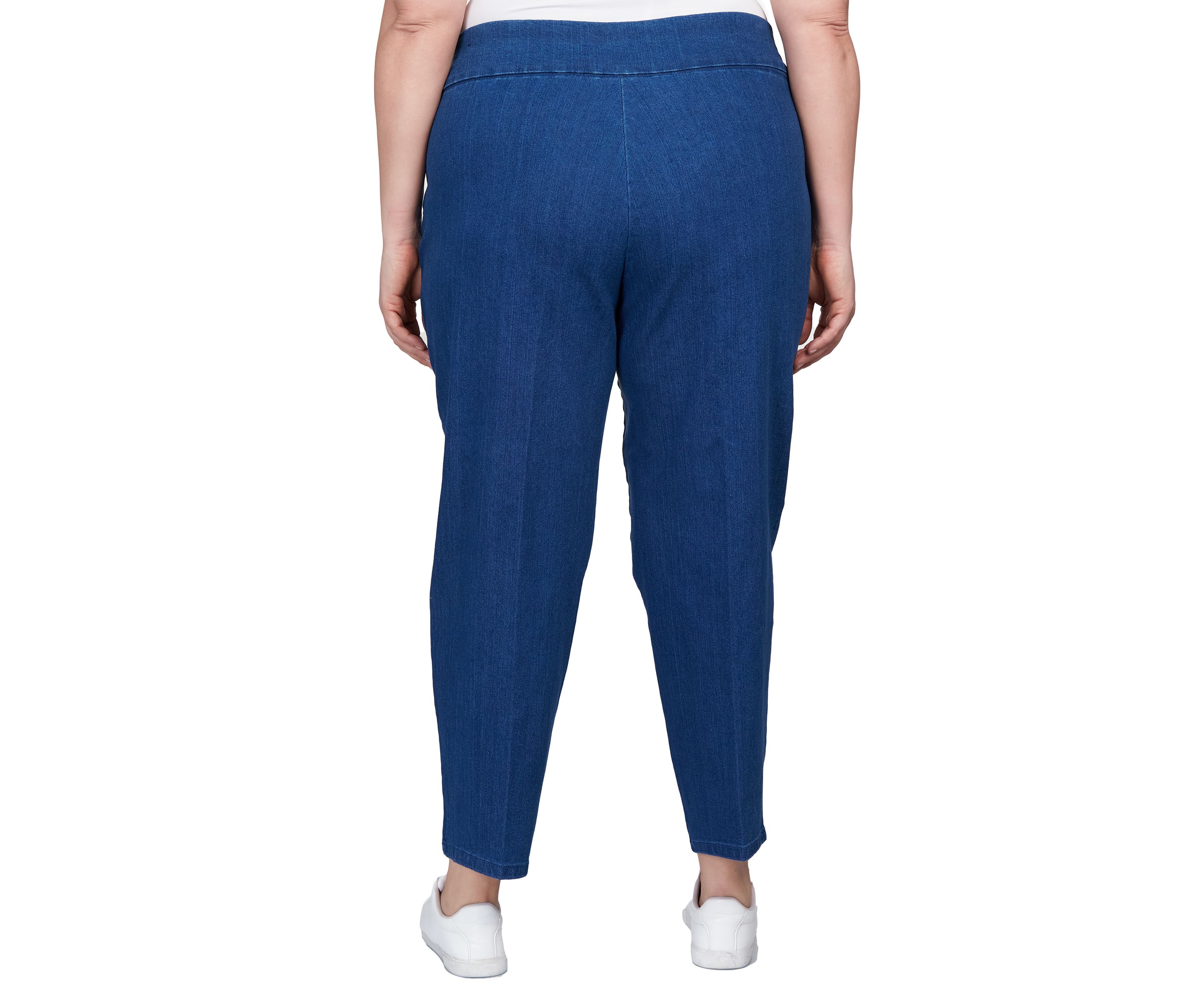 Plus Size Stretch Denim Medium Length Jeans