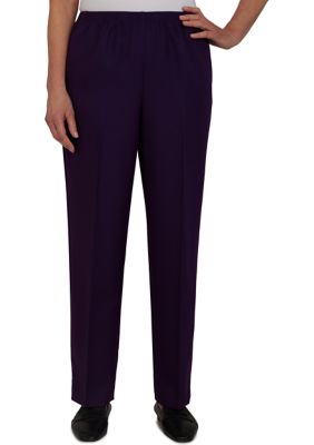 Alfred Dunner Petite Classics Proportioned Pull On Pants - Short Length |  belk