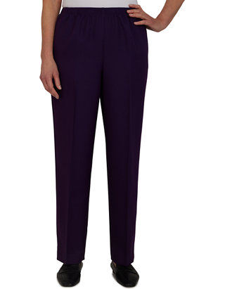 Alfred Dunner Petite Classics Proportioned Pull On Pants - Short Length |  belk