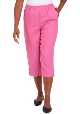 Petite Polyester Capri Pants