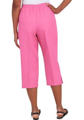 Petite Polyester Capri Pants