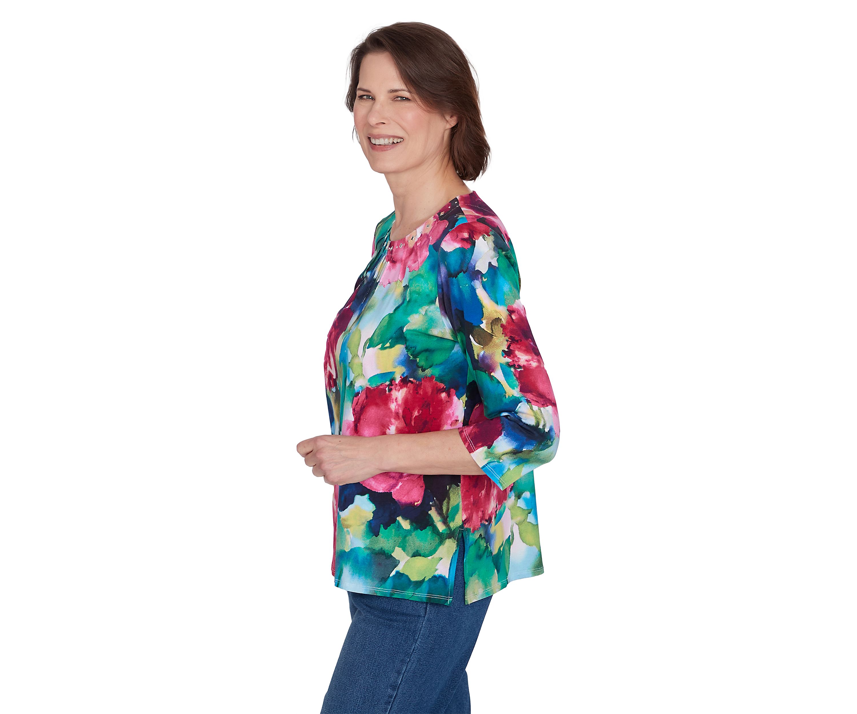 Petite Watercolor Floral Top
