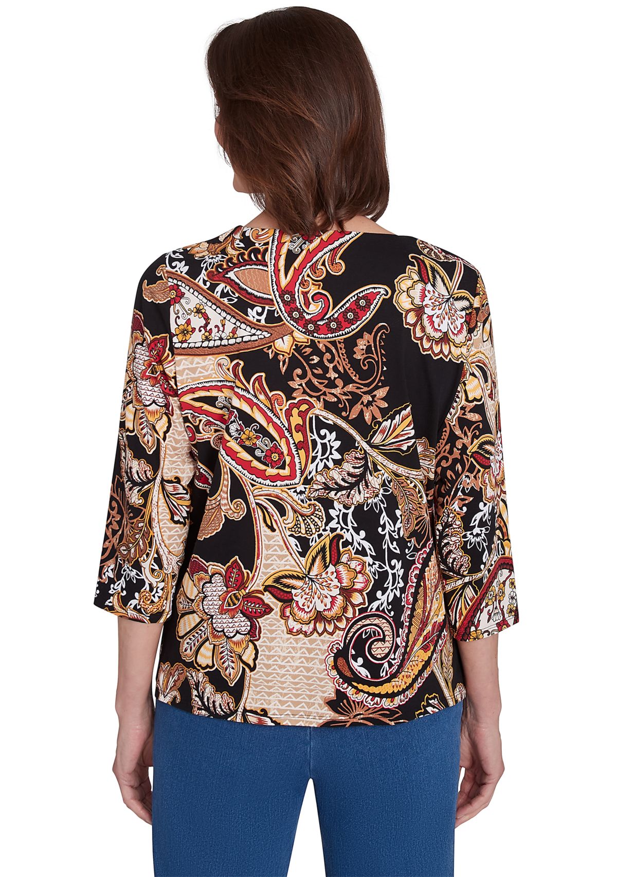 Petite Floral Paisley T-Shirt