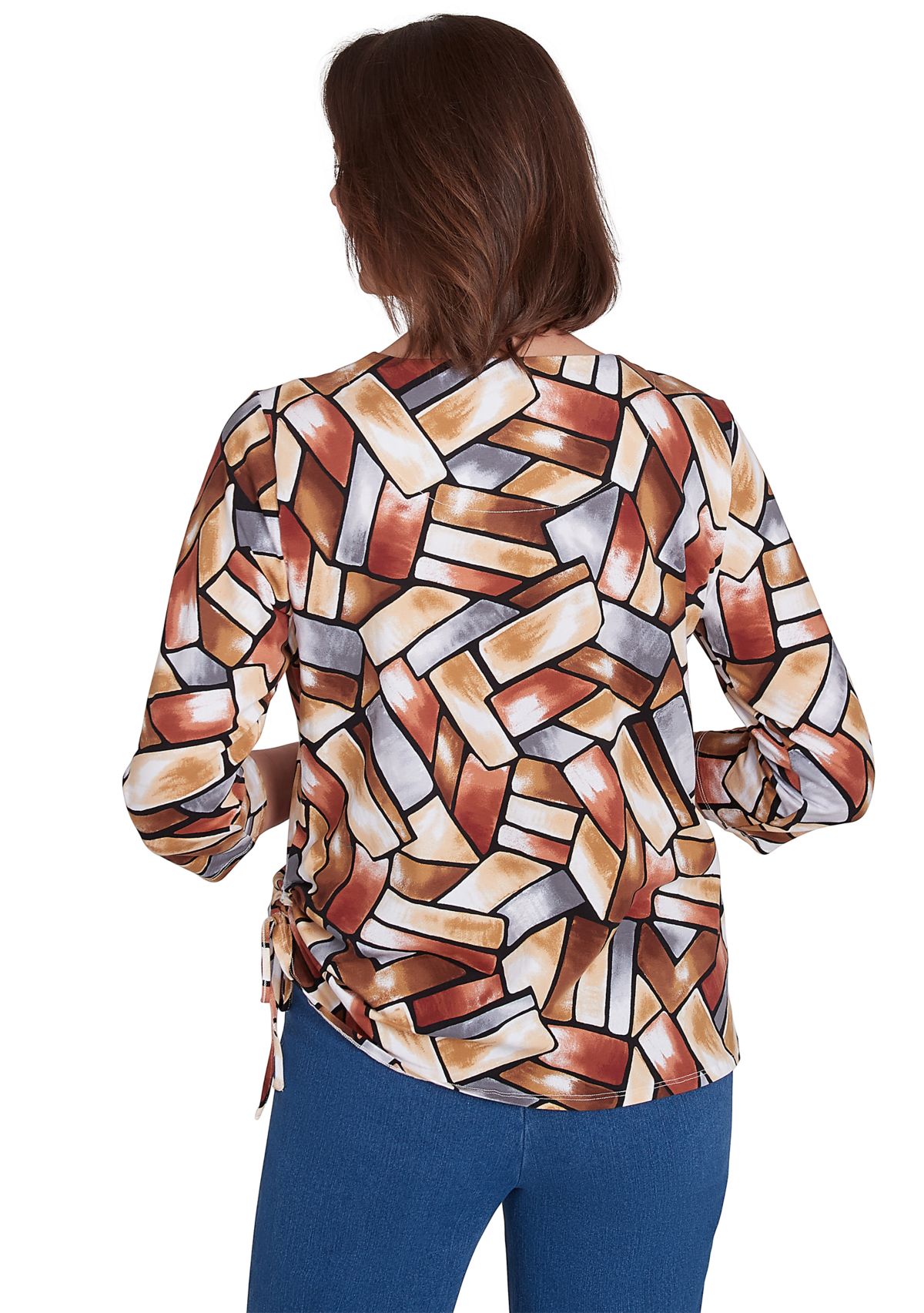Petite Color Block Tile T-Shirt
