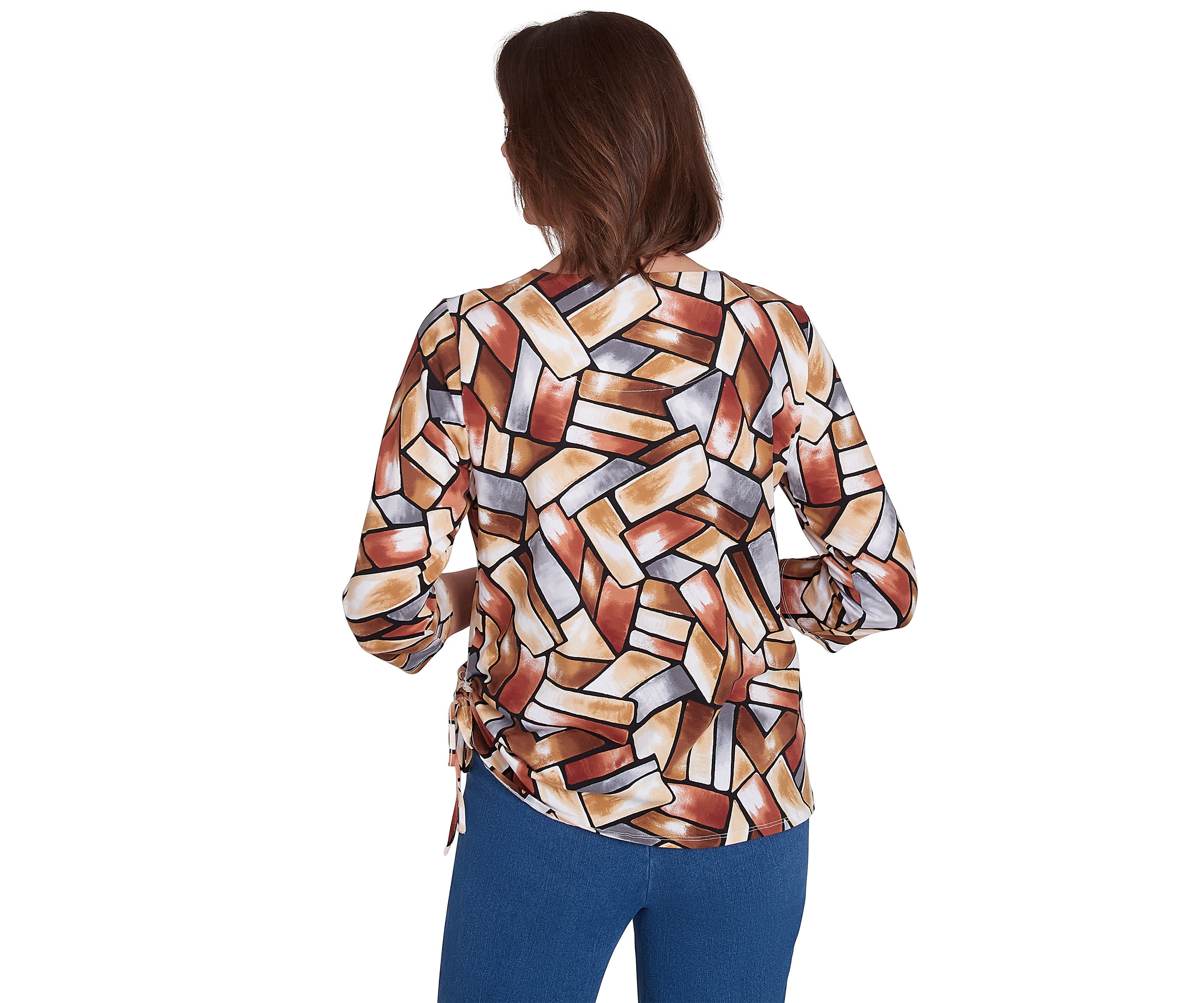 Petite Color Block Tile T-Shirt
