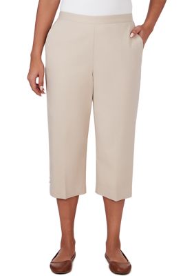 Women's Classics Neutrals Twill Capri Pants