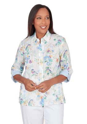 Women's Classics Pastels Birds Top