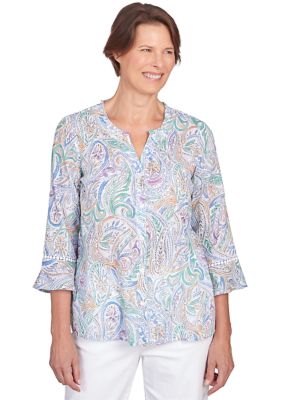 Women's Classics Pastels Paisley Top