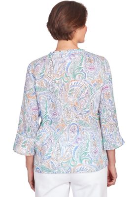 Women's Classics Pastels Paisley Top