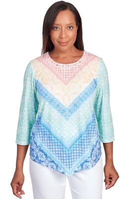 Women's Classics Pastels Chevron Top