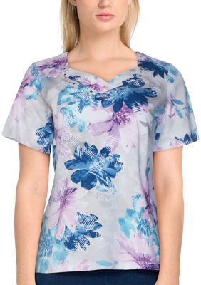 alfred dunner classics womens short sleeve blouse