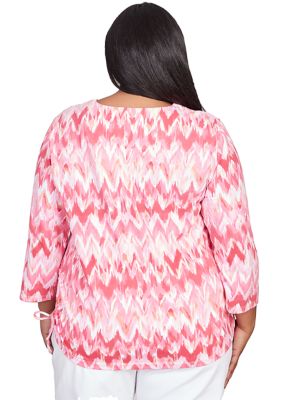 Plus Classics Brights Chevron Top