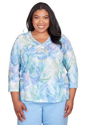 Alfred Dunner - Women's Plus Tops & Blouses