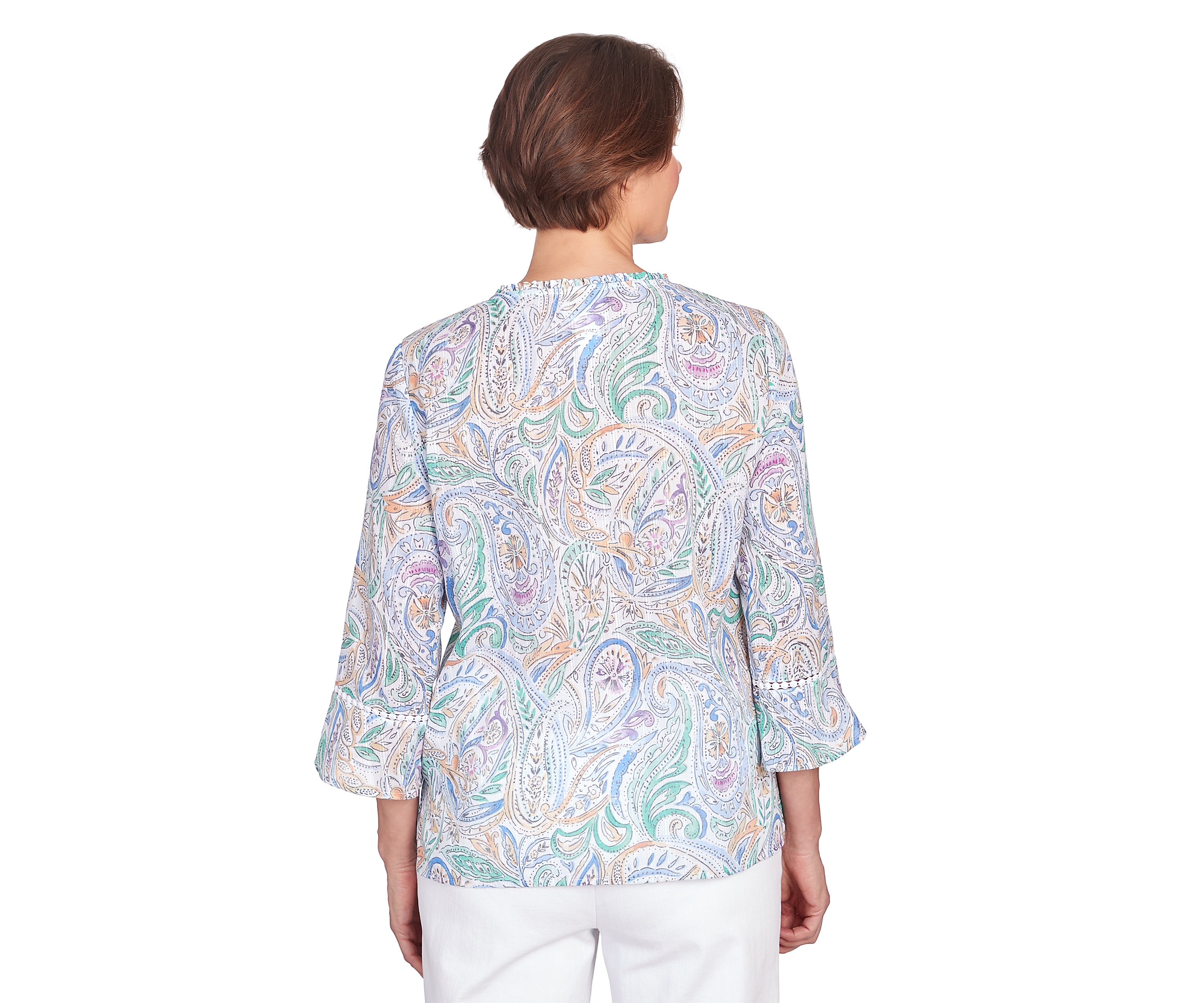 Petite Classics Pastels Paisley Top