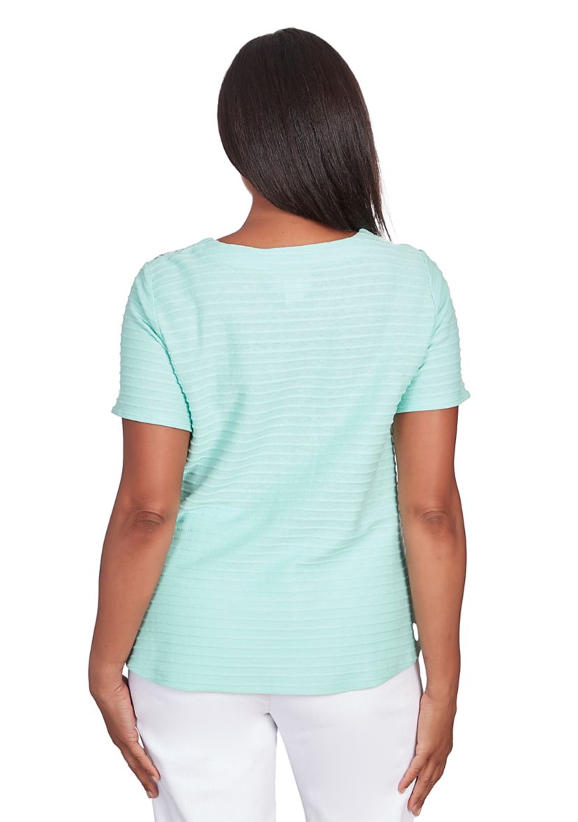 Petite Classics Brights Solid Texture Top