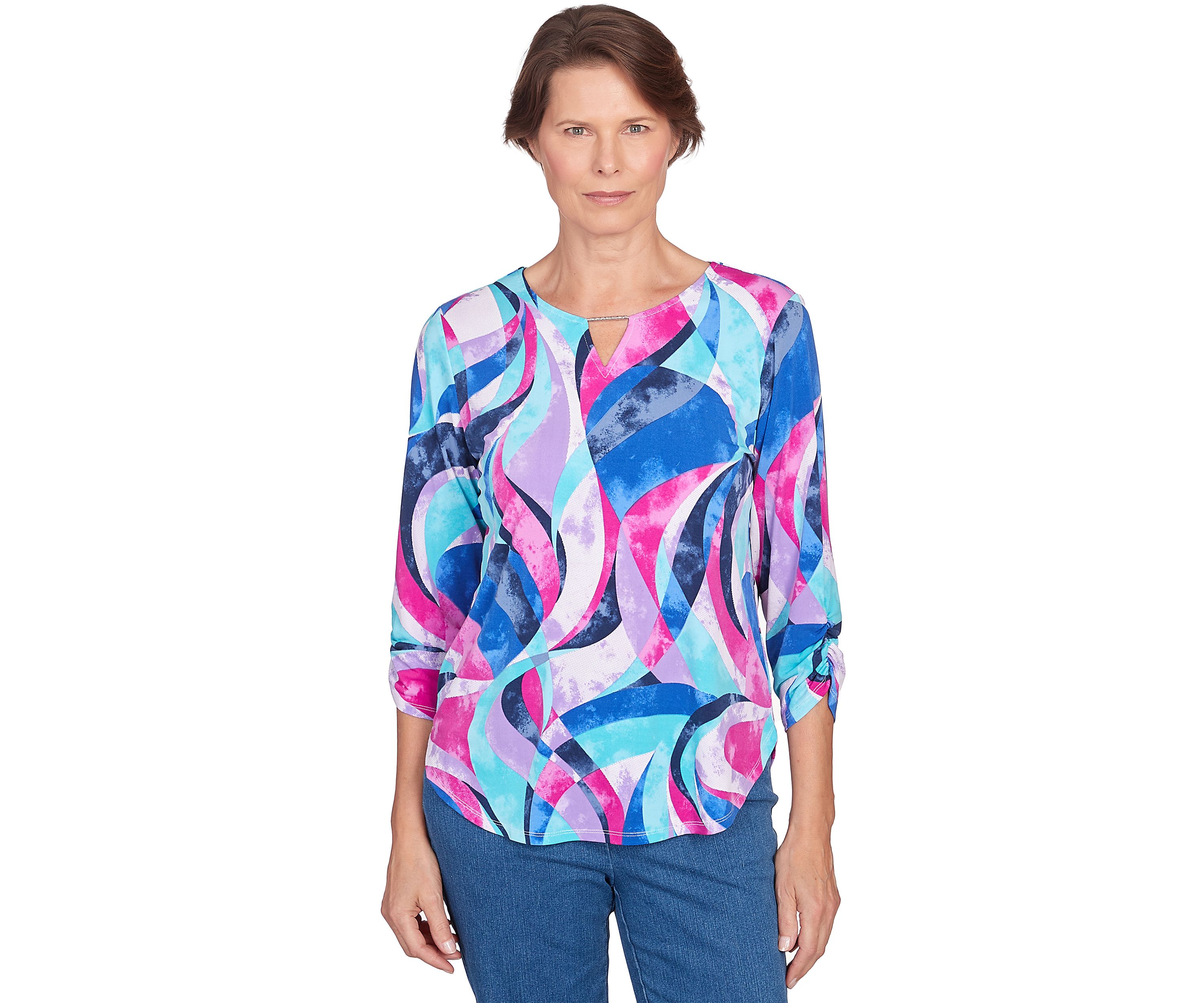 Petite Classics Stained Glass Printed Top