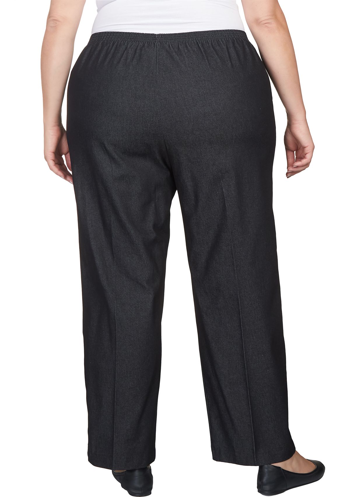 Plus Size Black Denim Pants 