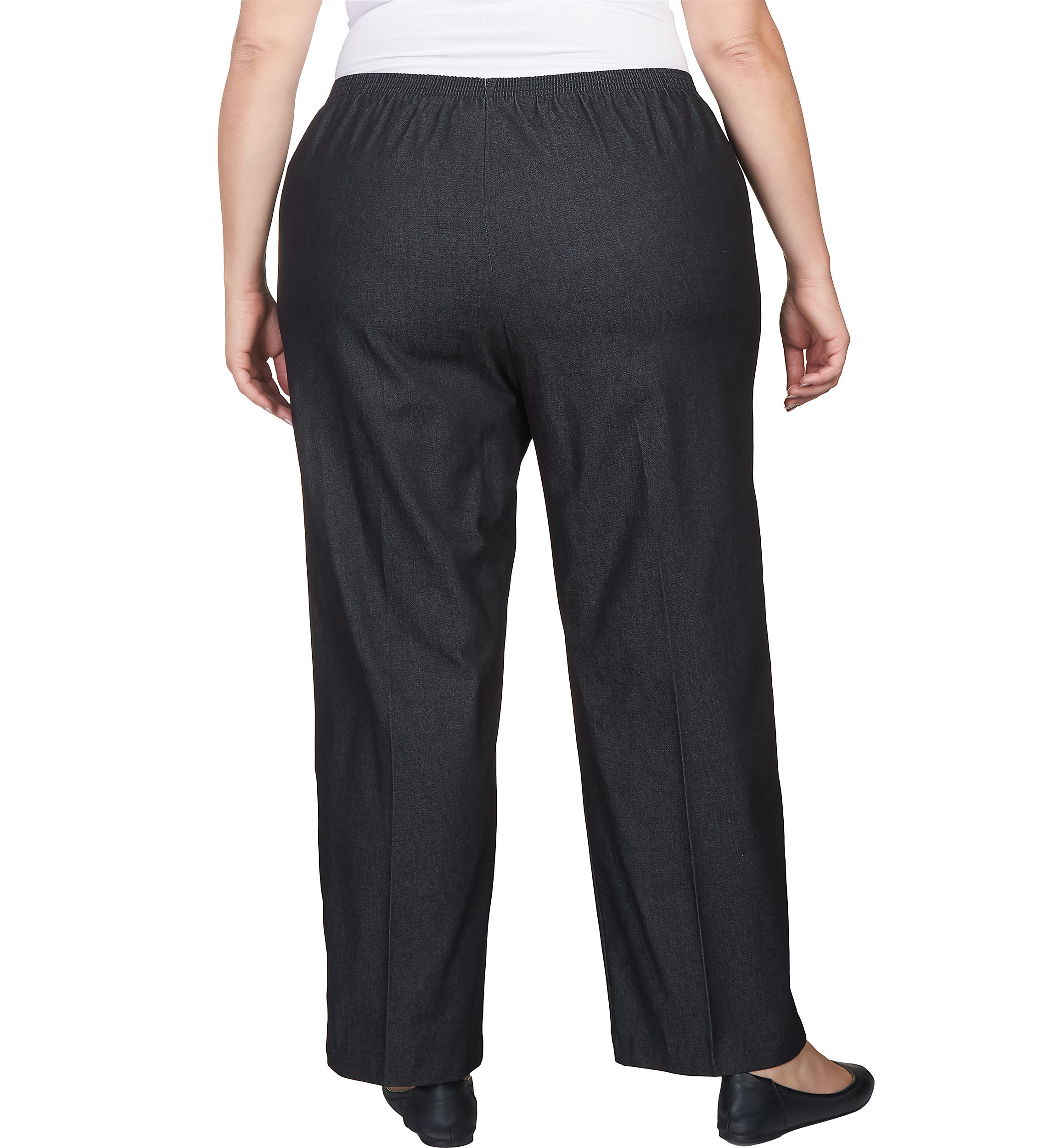 Plus Size Black Denim Pants 