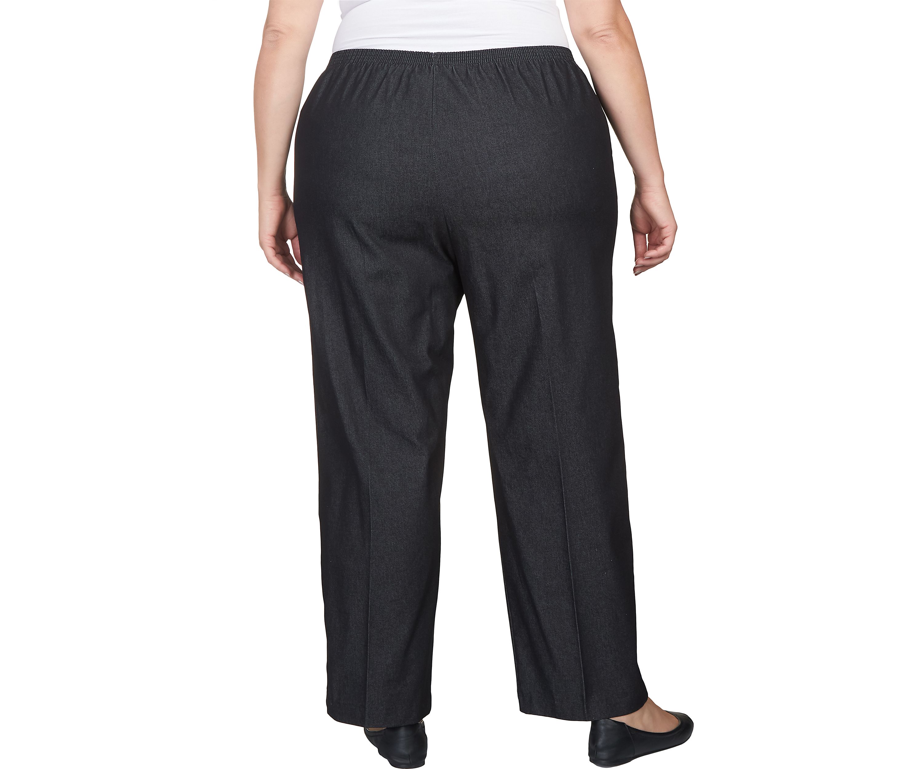 Plus Size Black Denim Pants 