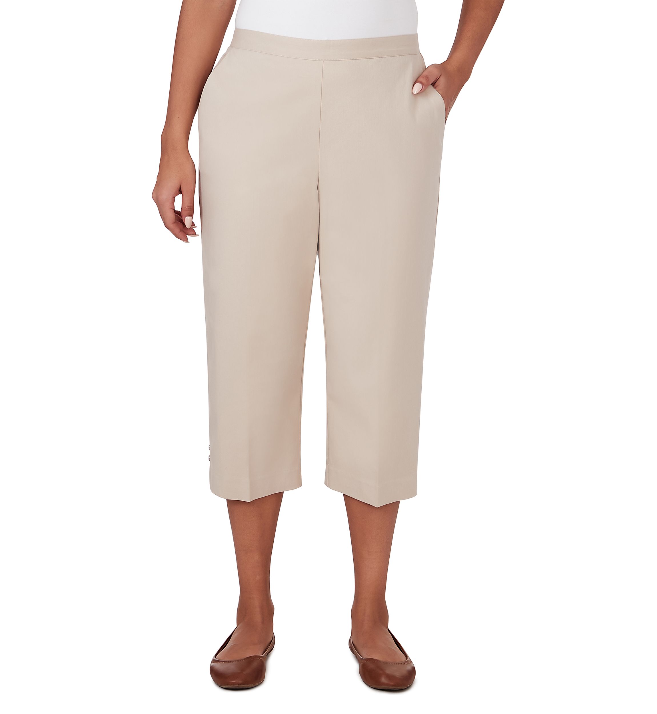 Womens Classics Twill Capri Pants