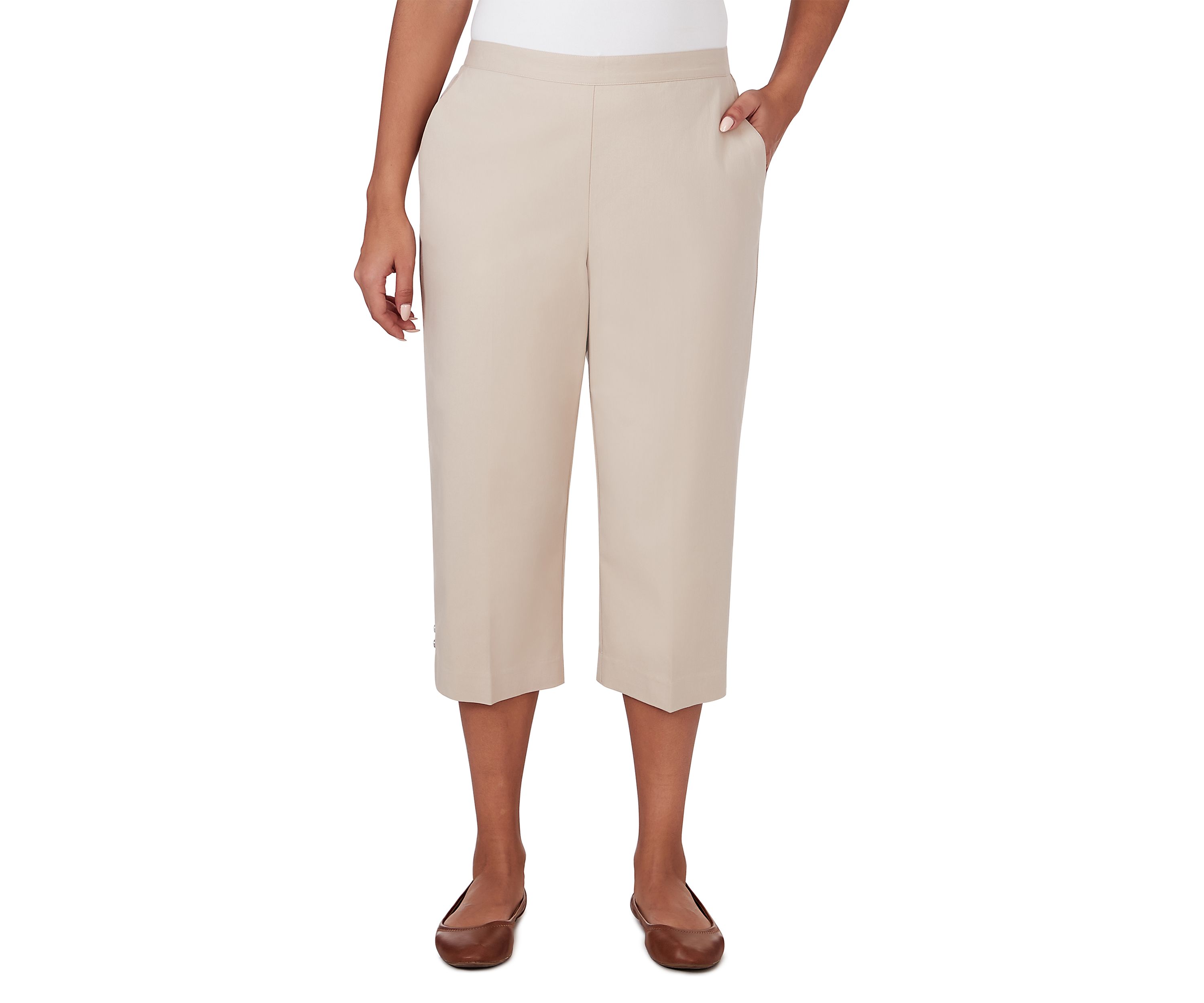 Womens Classics Twill Capri Pants