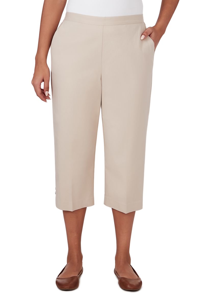 Womens Classics Twill Capri Pants