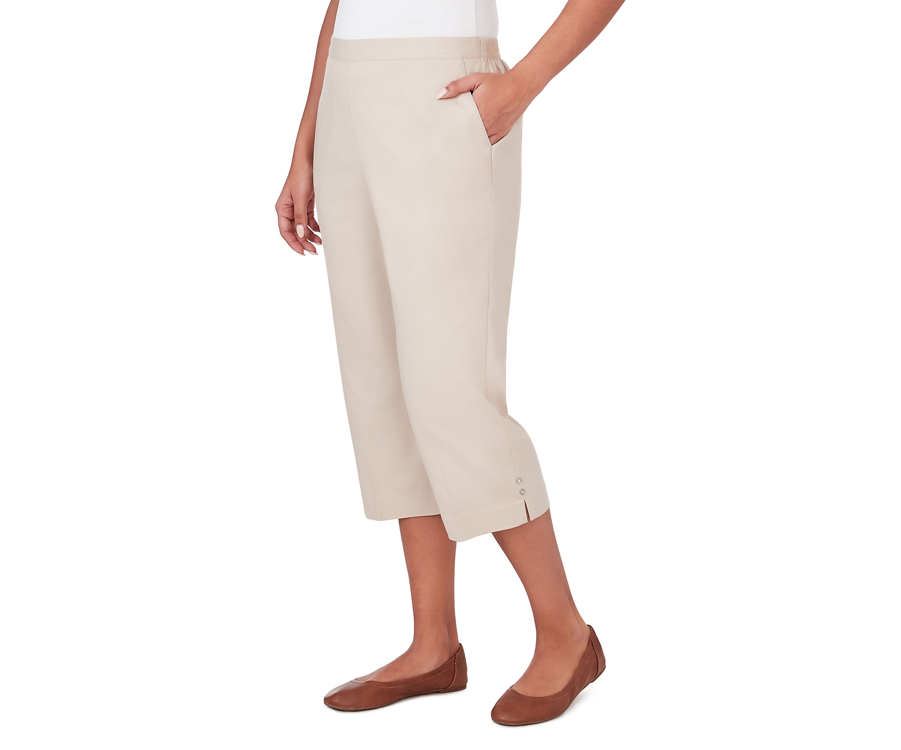 Womens Classics Twill Capri Pants