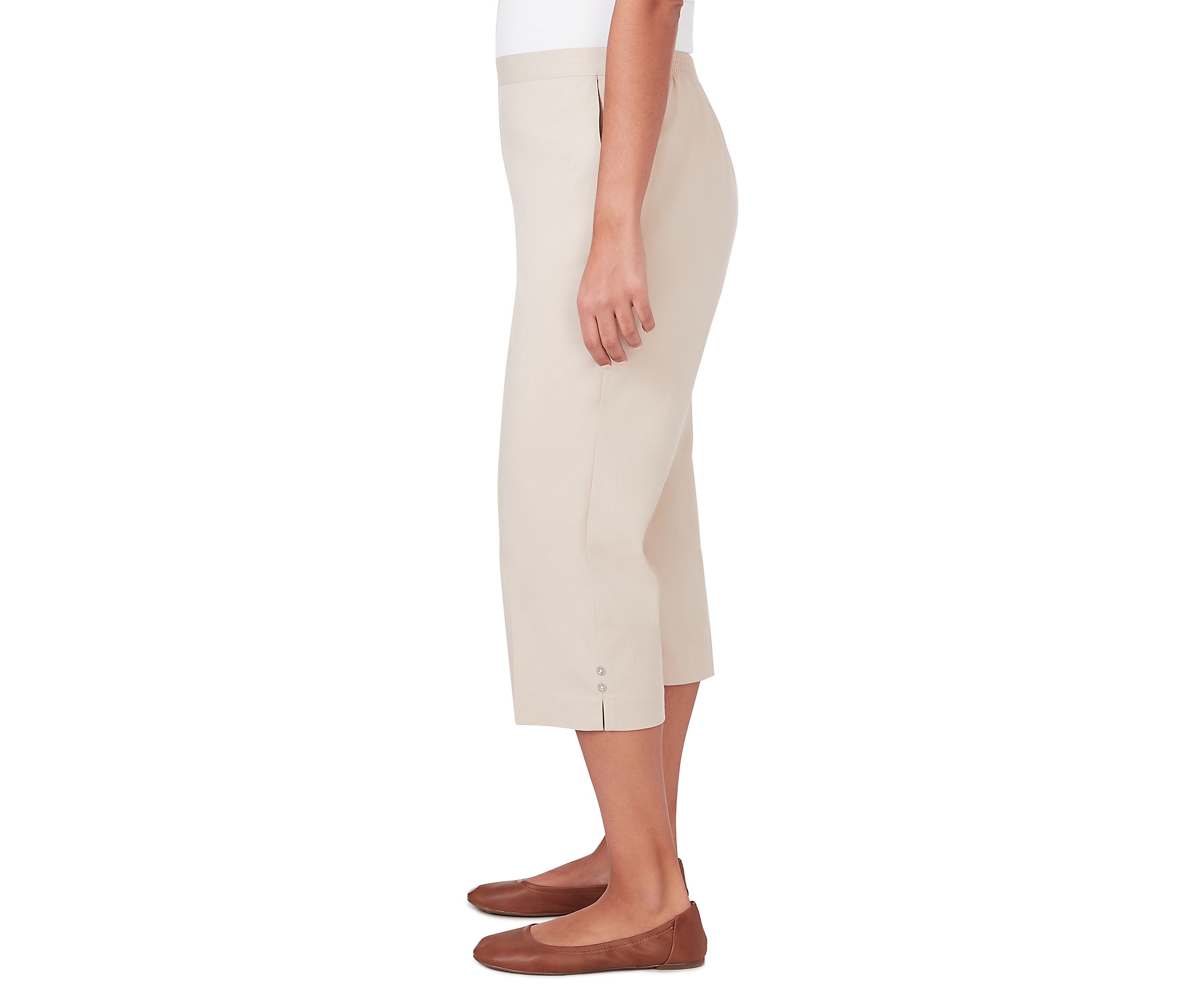 Womens Classics Twill Capri Pants