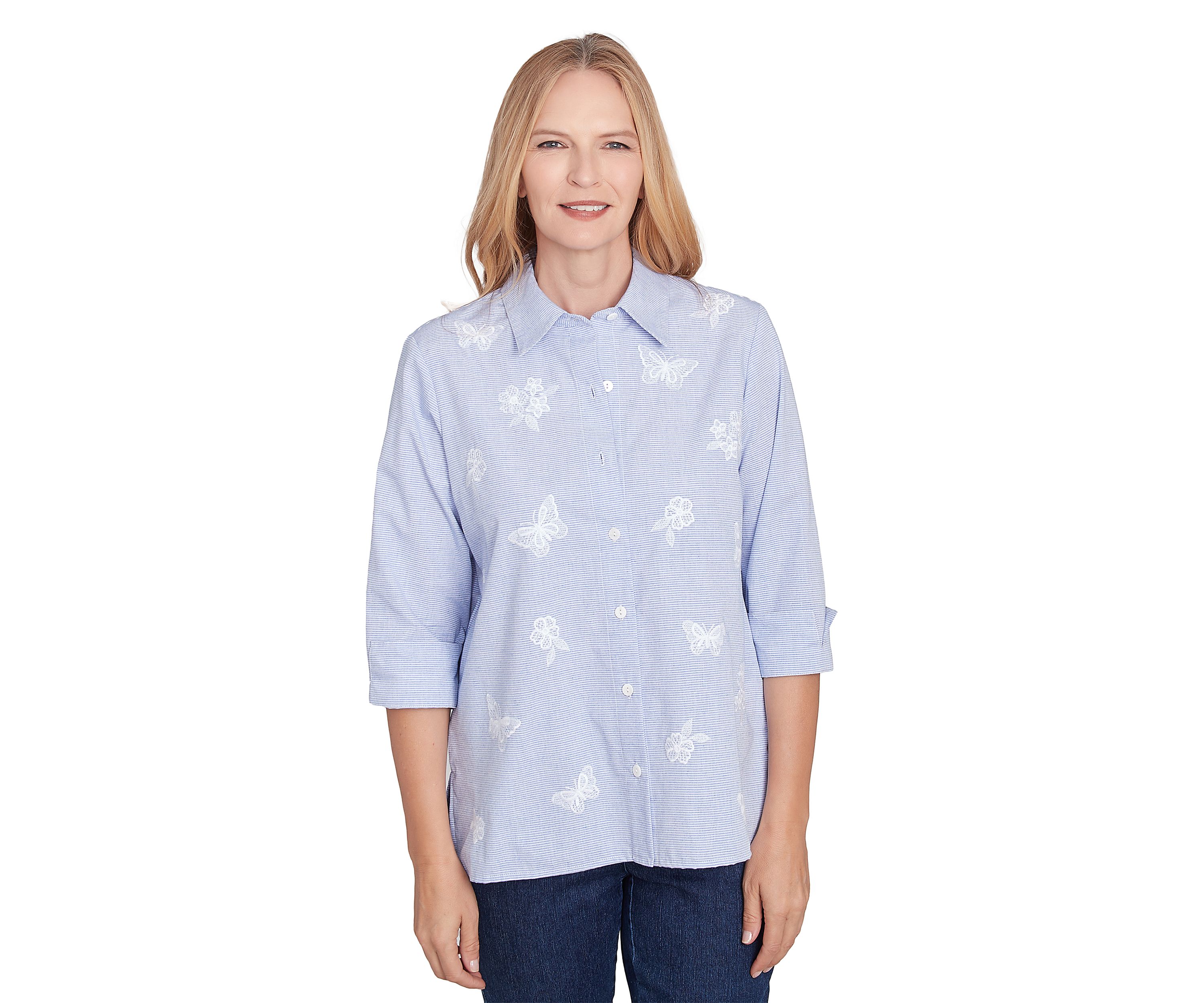 Womens Classics Butterfly Stripe Top