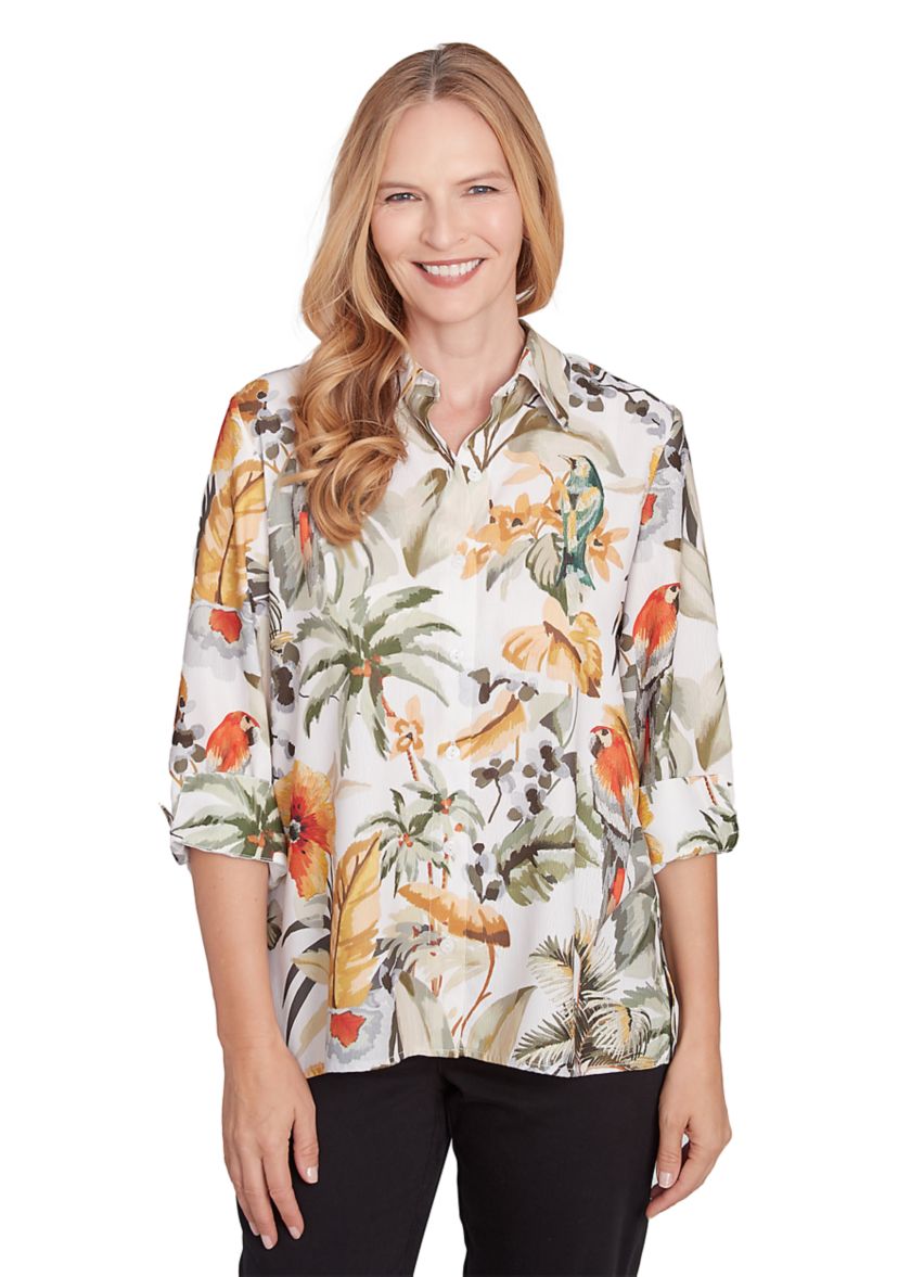 Womens Classics Tropical Birds Top