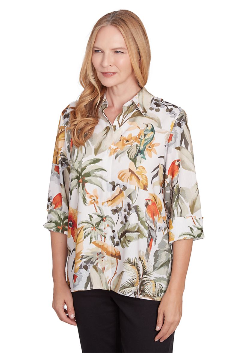 Womens Classics Tropical Birds Top