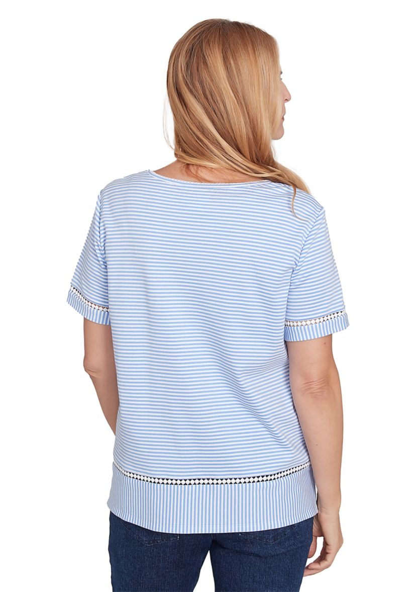 Womens Classics Butterfly Stripe Top