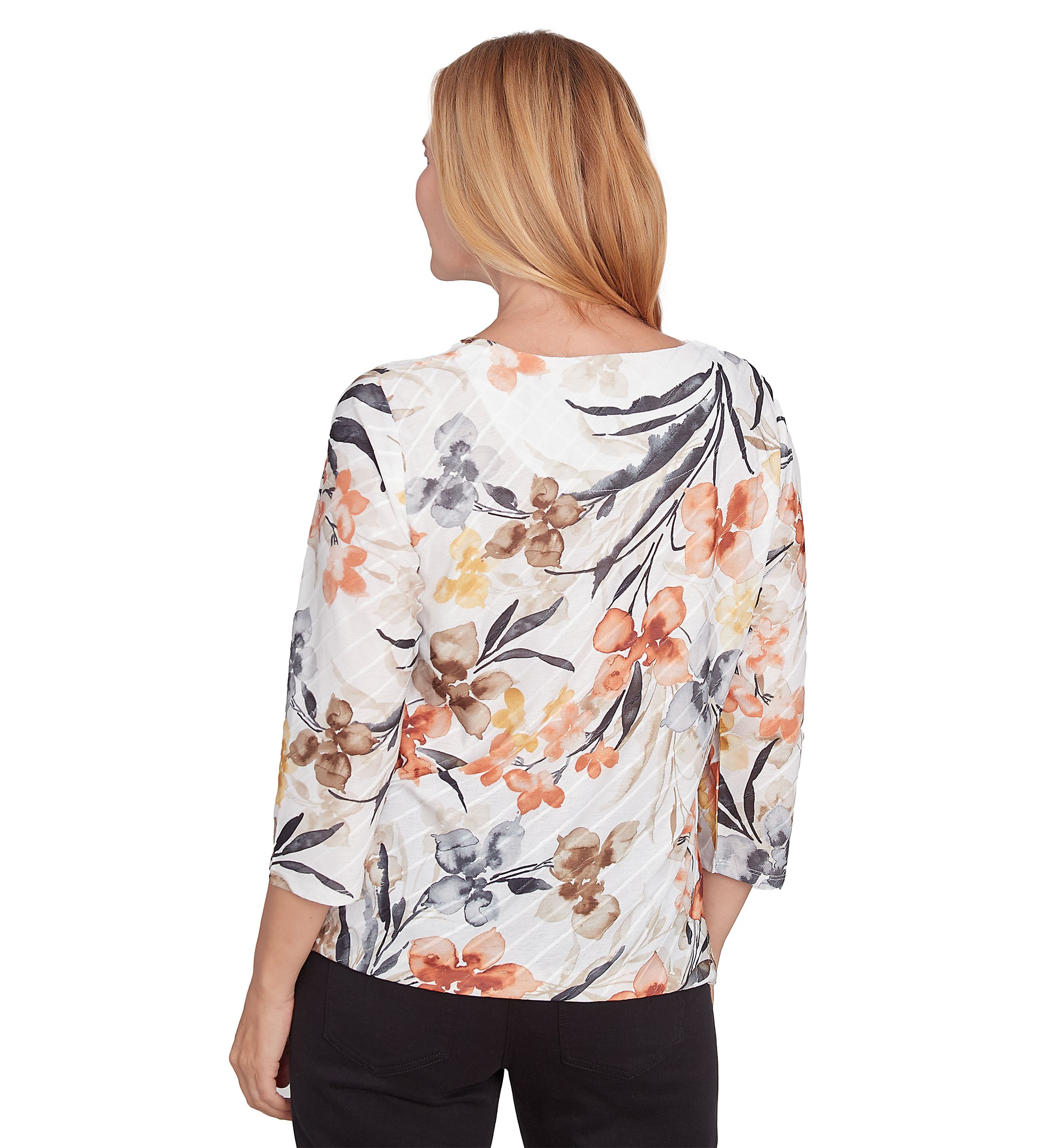Womens Classics Watercolor Floral Top