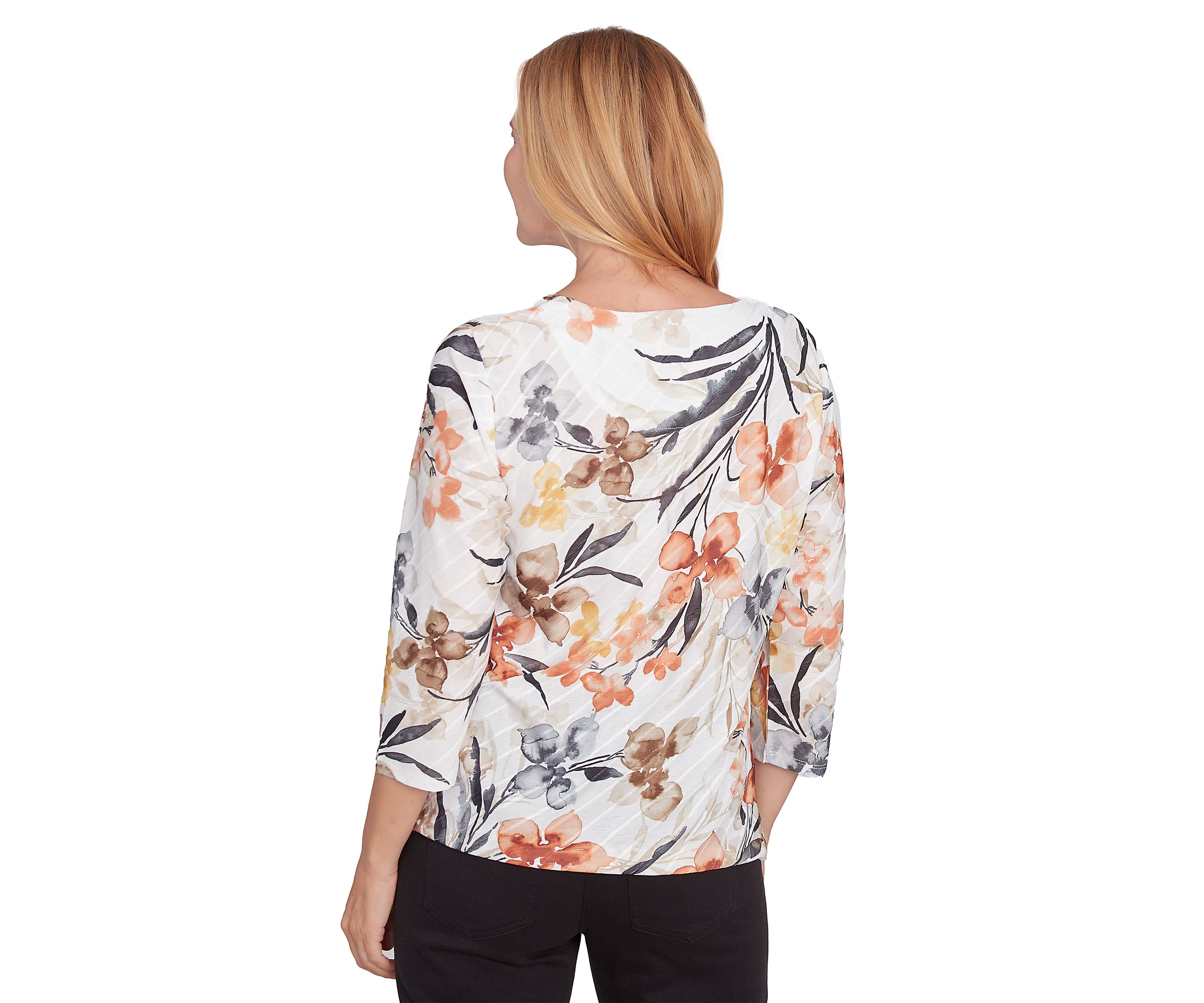 Womens Classics Watercolor Floral Top