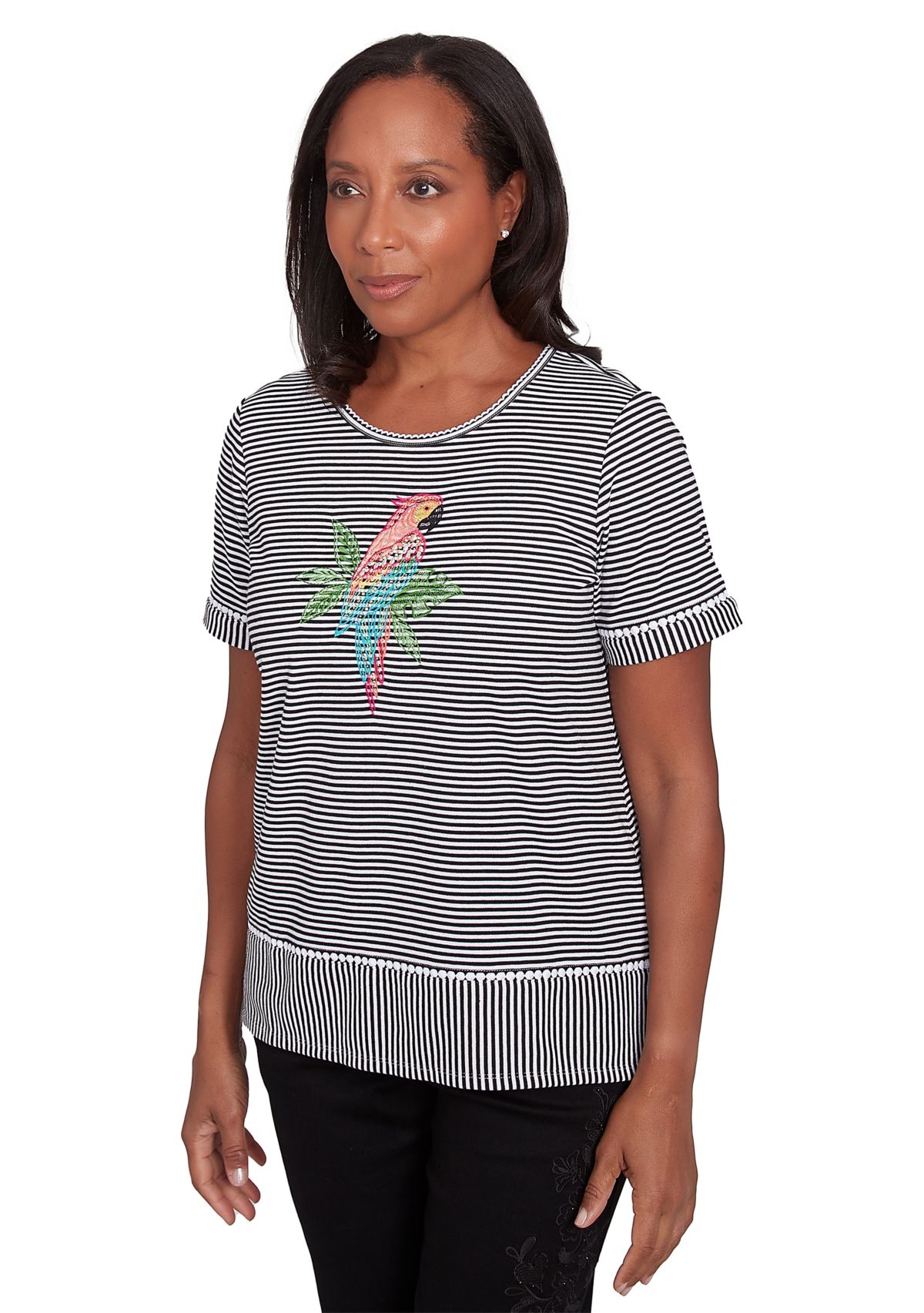 Womens Classics Parrot Stripe T-Shirt