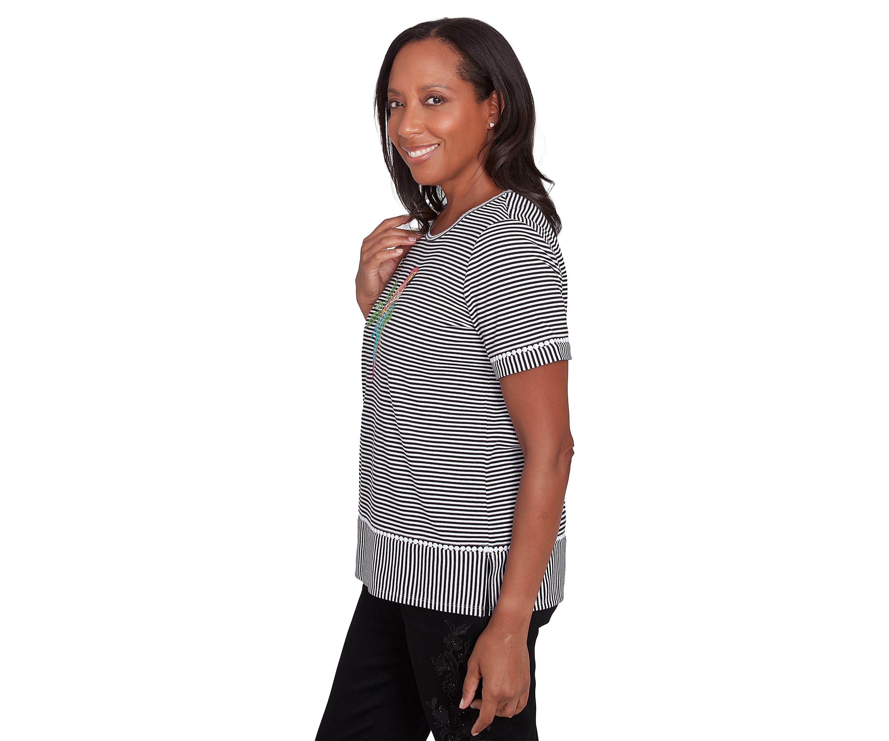 Womens Classics Parrot Stripe T-Shirt