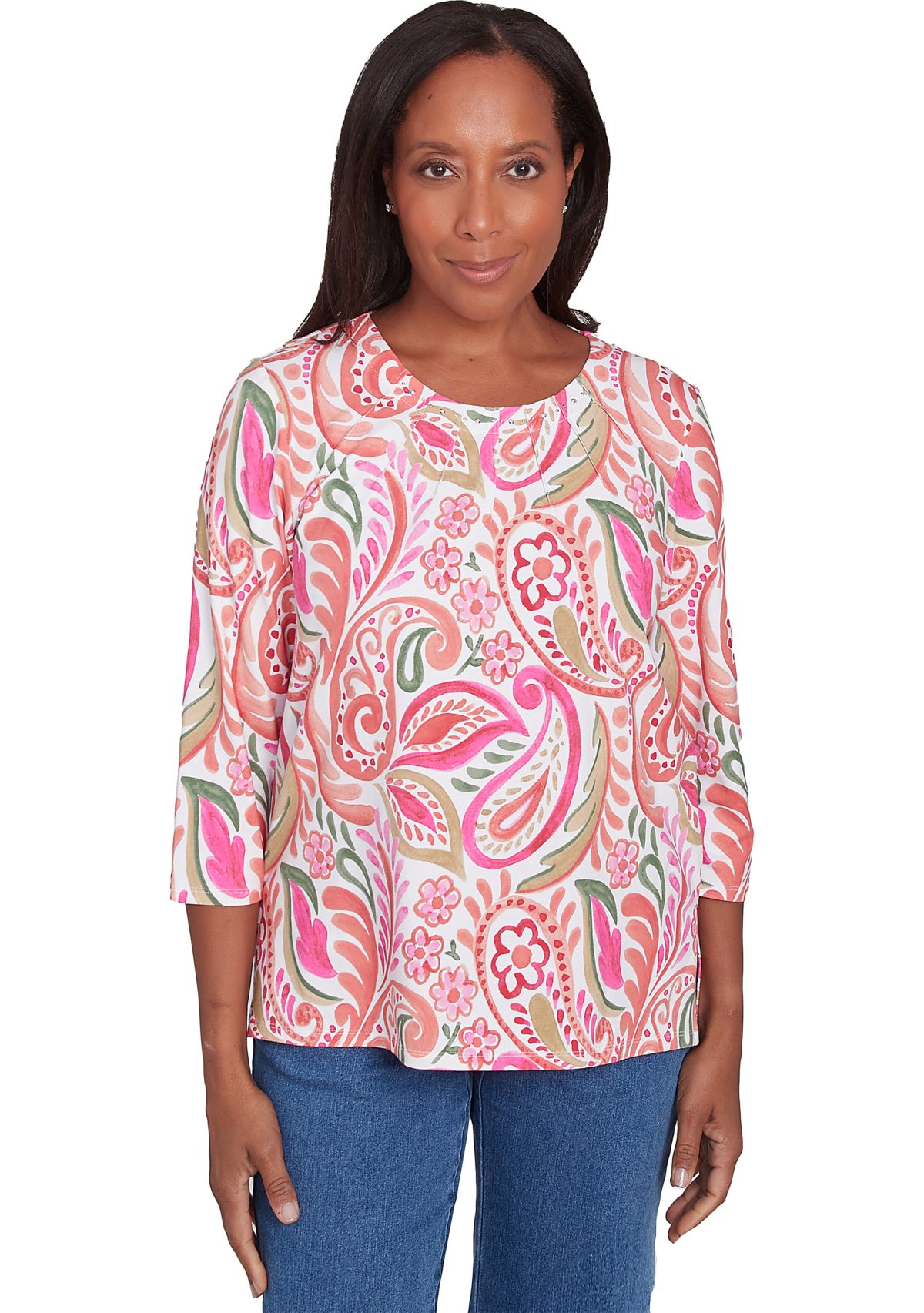 Womens Classics Paisley Top