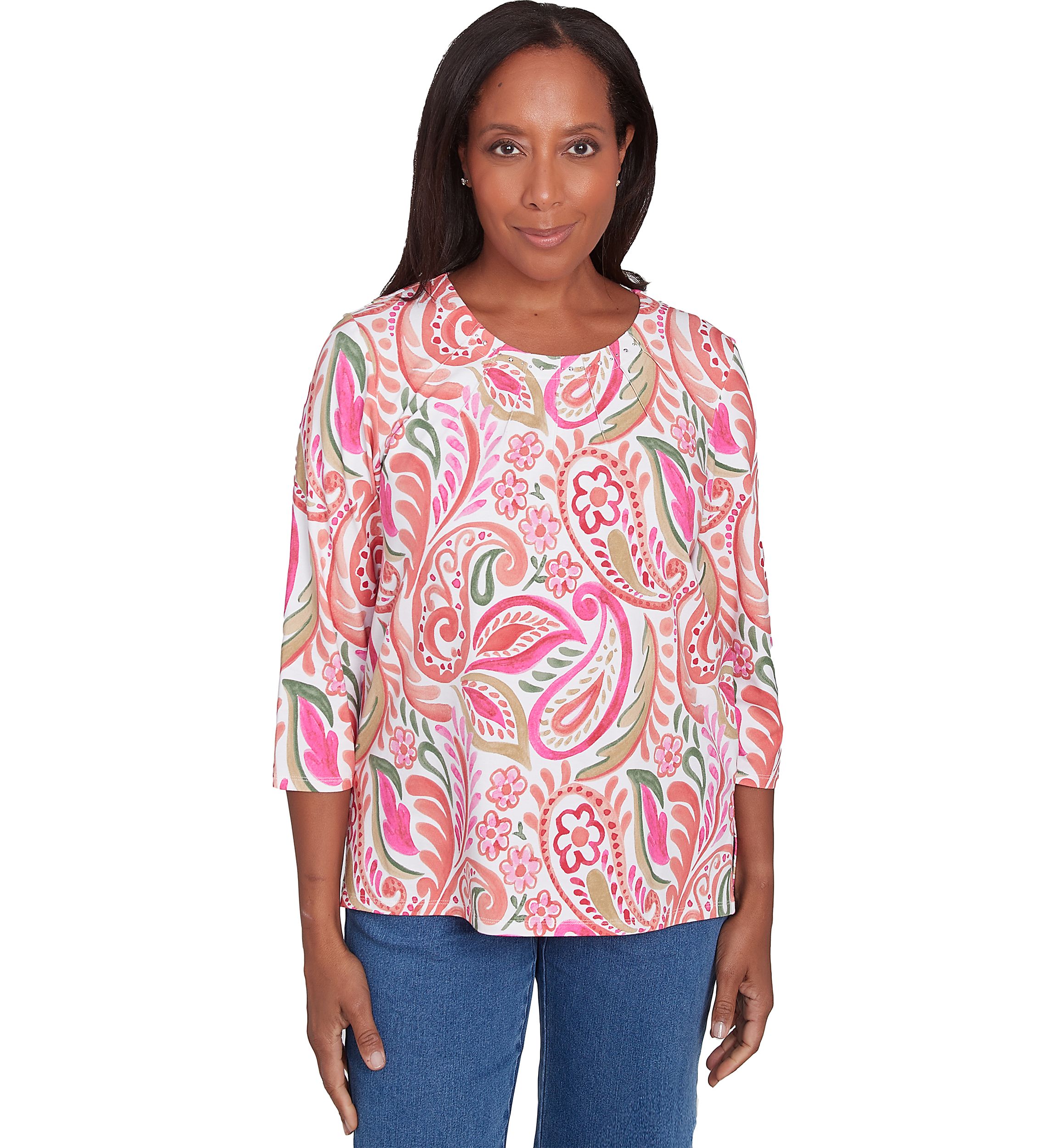 Womens Classics Paisley Top