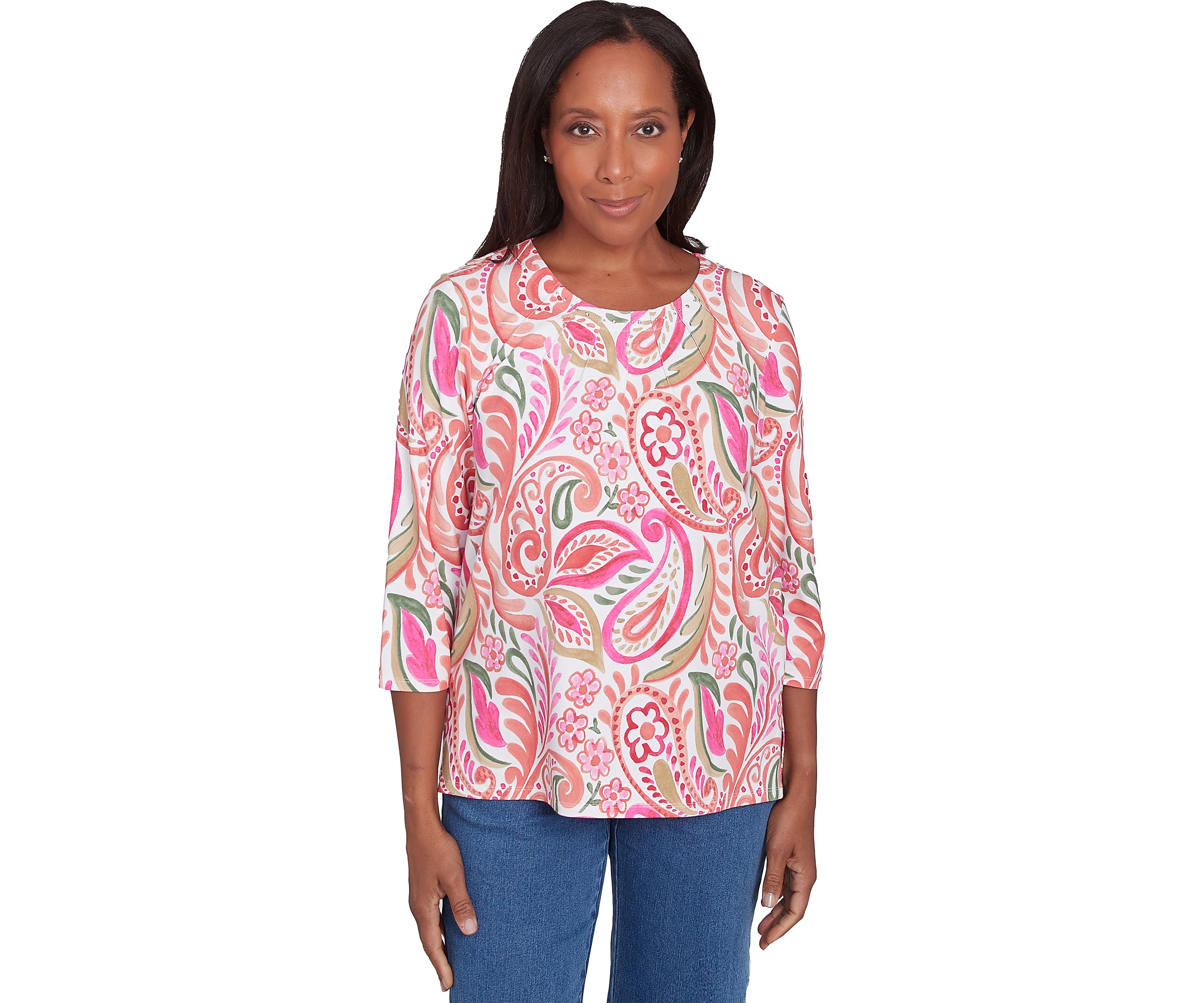 Womens Classics Paisley Top