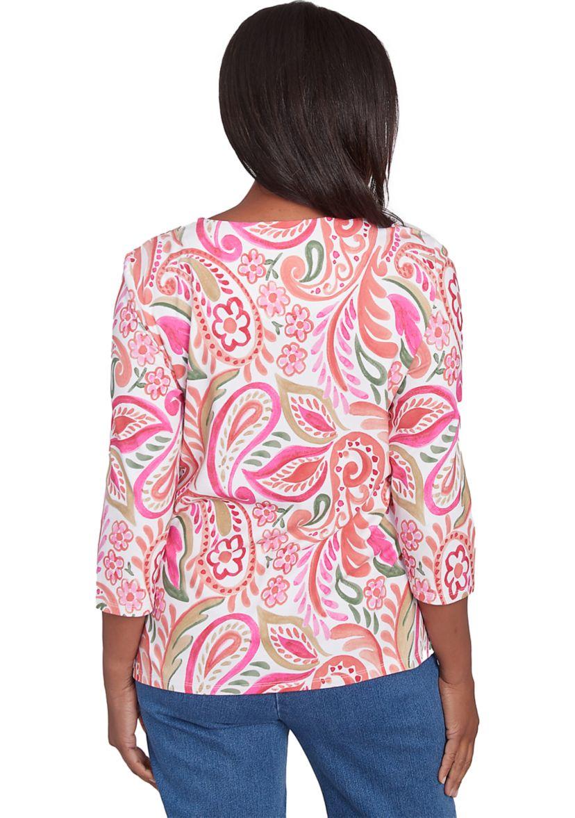 Womens Classics Paisley Top