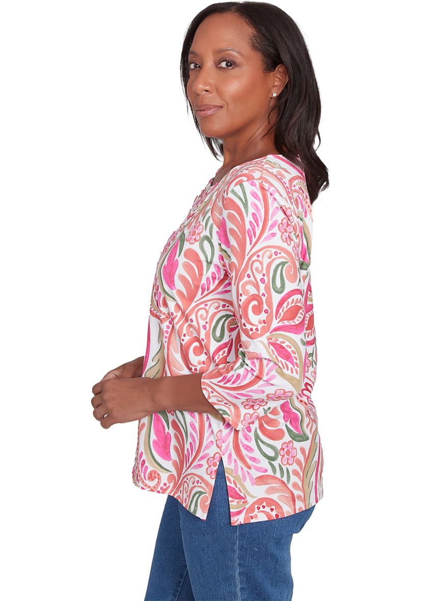 Womens Classics Paisley Top