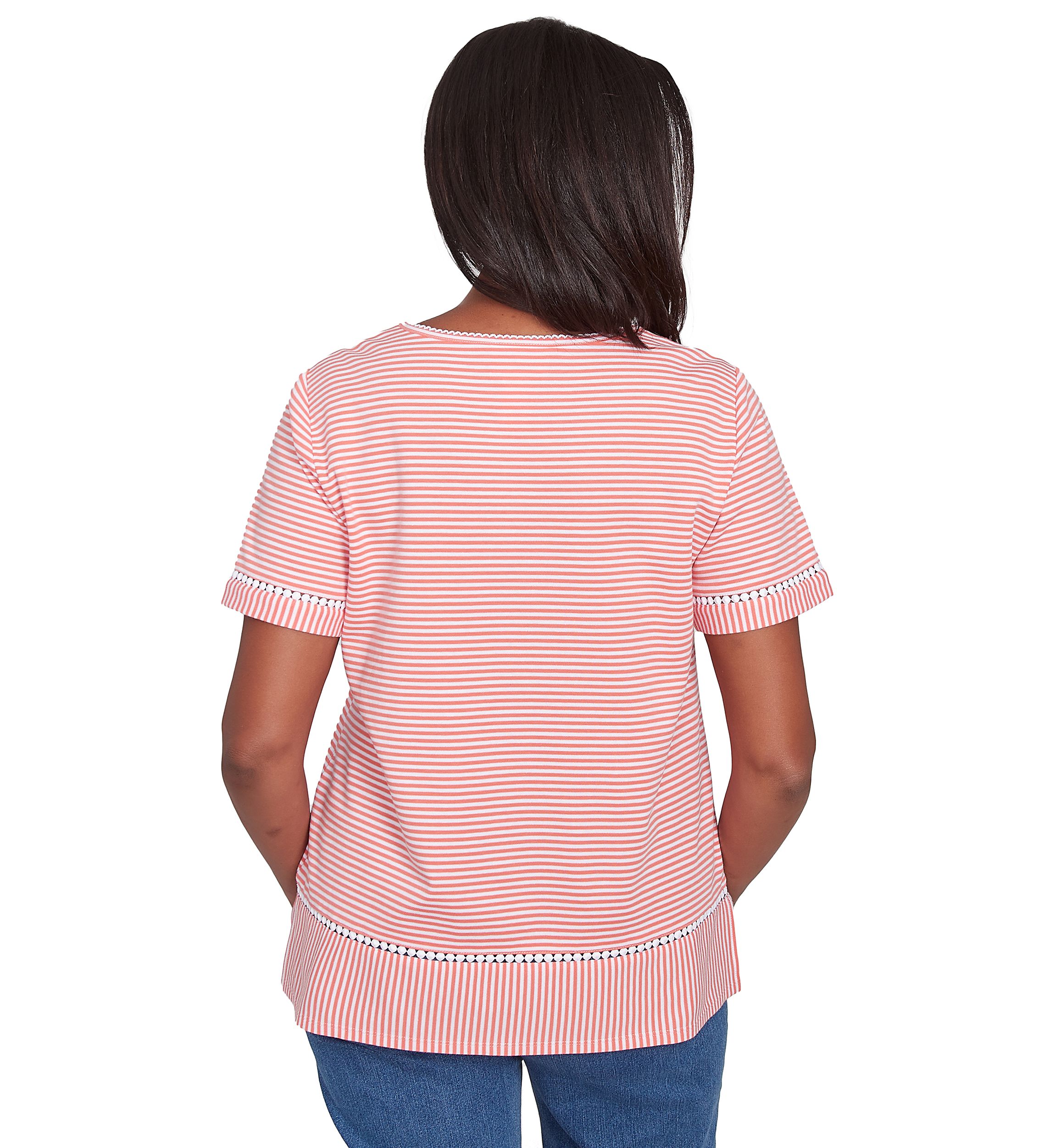 Womens Classics Daisy Stripe Top