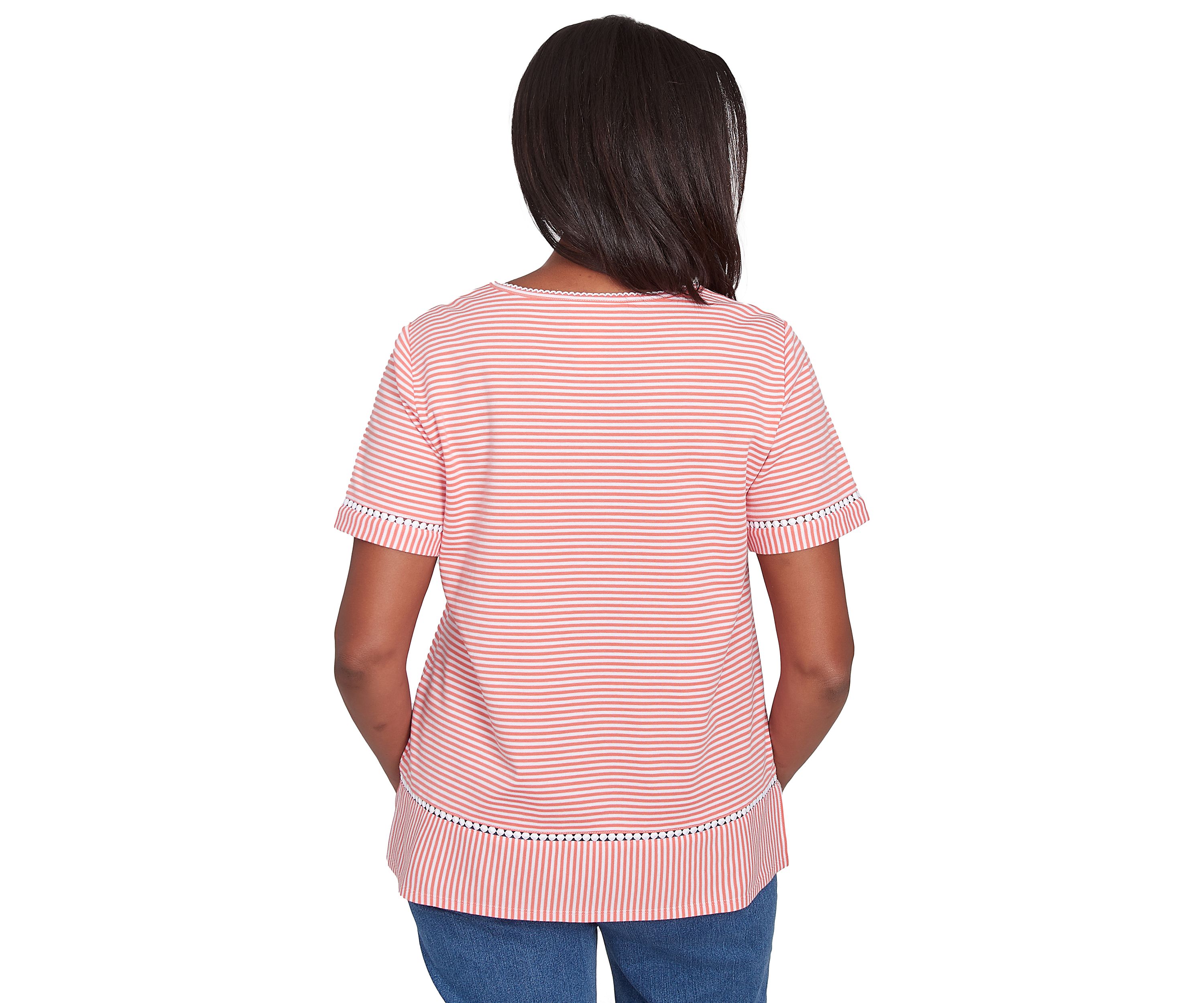 Womens Classics Daisy Stripe Top