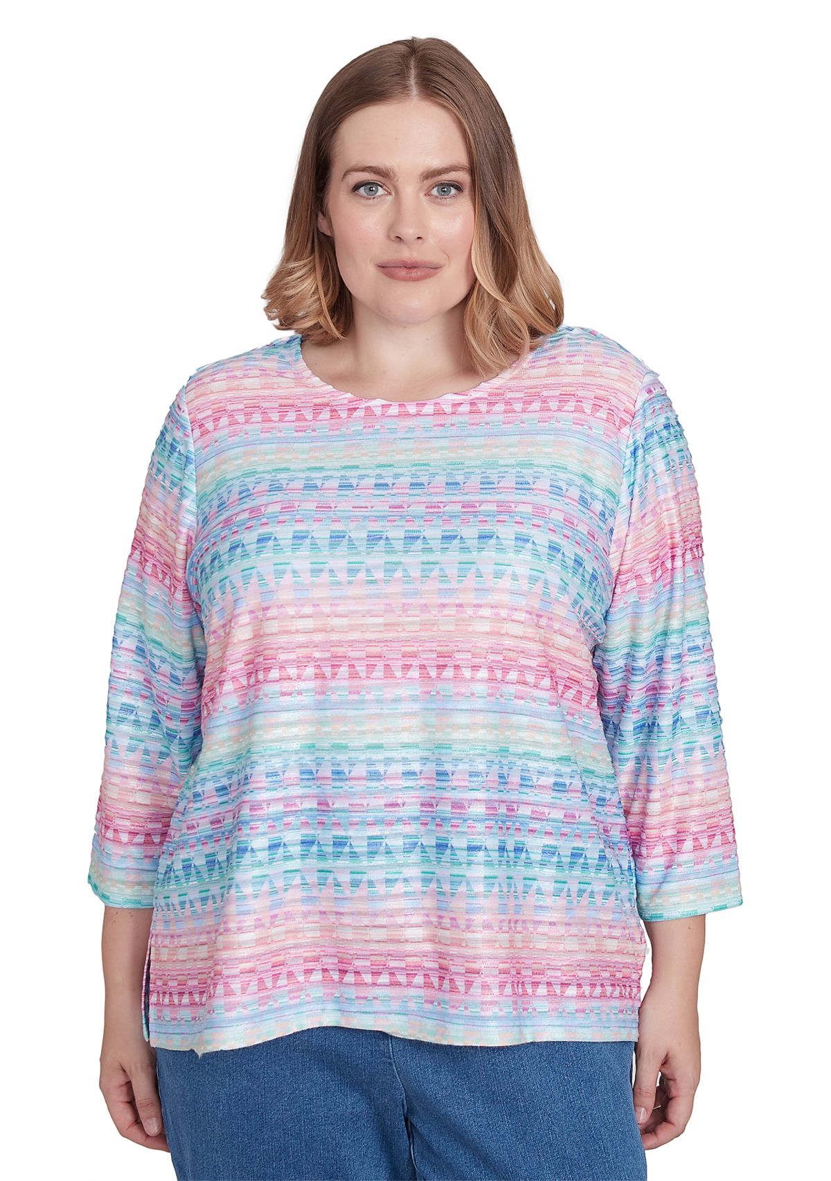 Plus Size Classics Geo Biadere Top