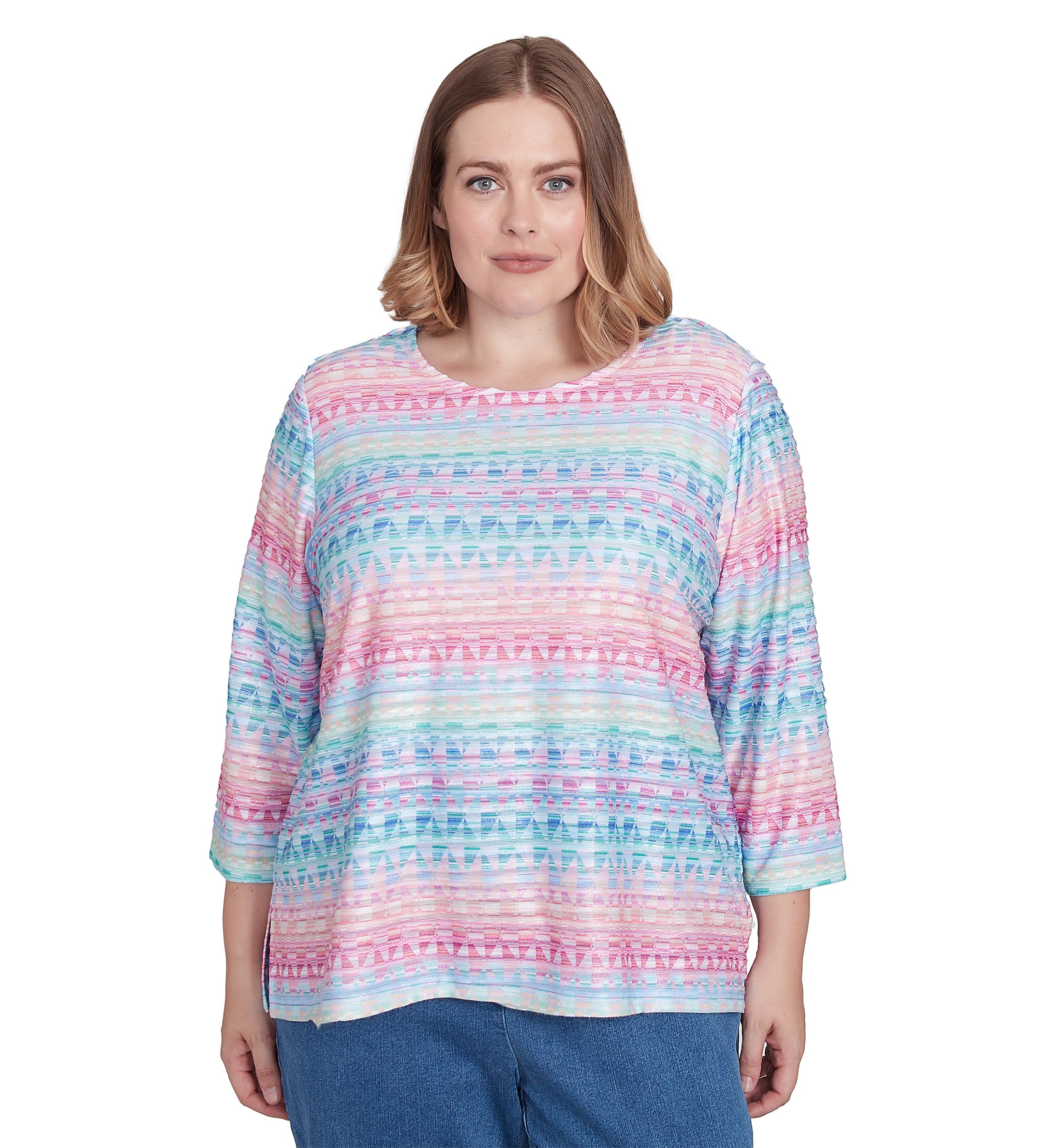 Plus Size Classics Geo Biadere Top